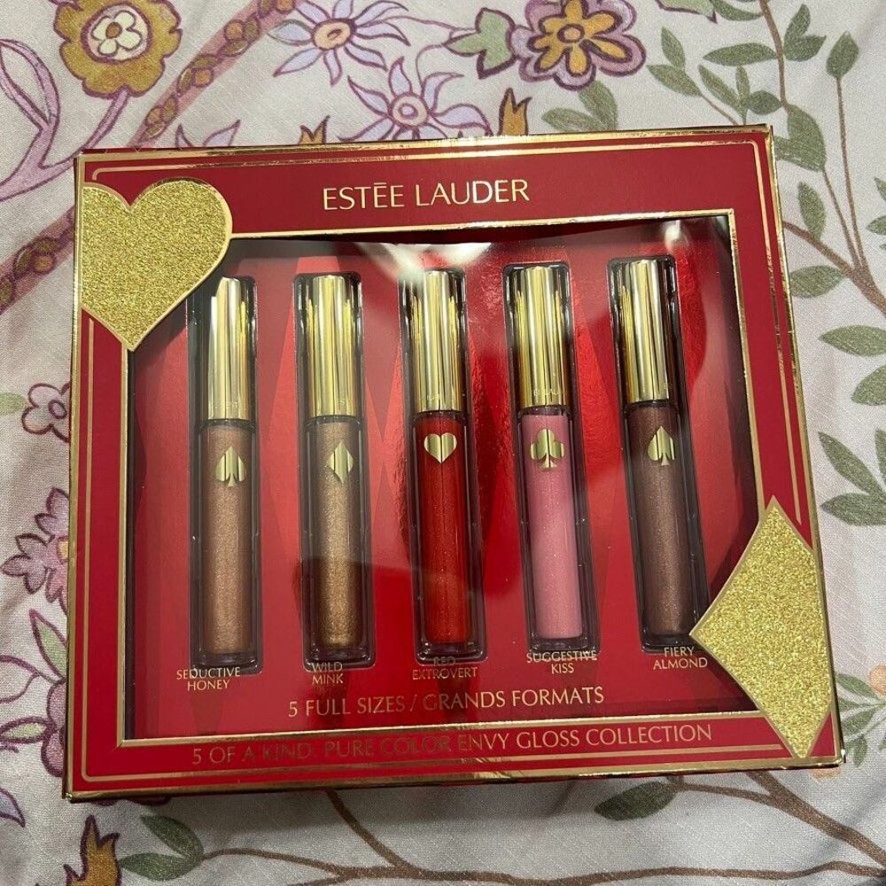Estée Lauder 5 Of A Kind: Pure Color Envy Gloss Collection Set New In Box
